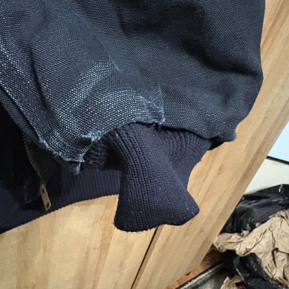 Carhartt Jacket Mens XL J140 Black UFCW Union Quilted Flannel Lined USA Made - Picture 12 of 14